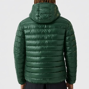 Chaquetas de Invierno para Hombre, Tipo Bomber, con Capucha, Fabricadas Directamente en Fábrica, de Lona Transpirable, Resistentes al Viento, Estilo Urbano, Servicio OEM - Product Image 5