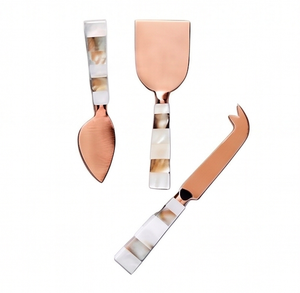 Stylish Copper <b>Cheese</b> <b>Knives</b> <b>Set</b> With Resin Handles Perfect For Decorative Kitchenware Hotel Use And Server Ware Tools - Product Image 4