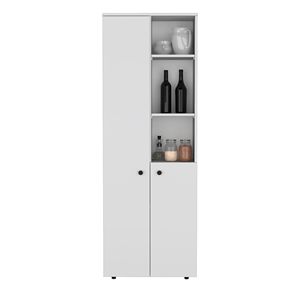 Nolic Estantes de almacenamiento de 5 niveles con 2 puertas Gabinetes de cocina multialmacenamiento blancos - Product Image 2