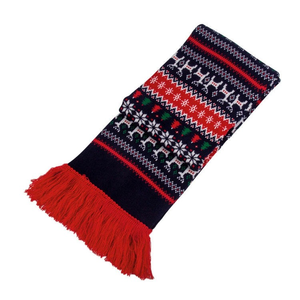 Women's Long <b>Knitted</b> Scarf Printed <b>Animal</b> <b>Pattern</b> Thermal Insulation Winter Warm Accessory Classic Style Acrylic Material - Product Image 4