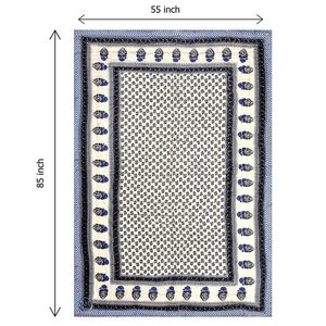 400 TC Pure Cotton Jaipuri Floral Pattern Bed <b>Quilt</b> <b>Single</b> Bed 85x55 Inches Soft & Cozy All-Season Lightweight - Product Image 6