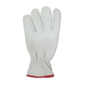 Guantes de Seguridad Blancos de Cuero de Alta Calidad, Guantes de Trabajo para Protección Industrial, Logotipo Personalizado, Venta al Por Mayor - Product Image 5