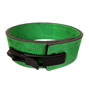 เข็มขัดยกน้ำหนักหนังวัวแท้ ระบายอากาศได้ดี ปรับระดับได้ พร้อมหัวเข็มขัดแบบคันโยก ป้องกันอย่างมืออาชีพ ทนทานต่อการสึกหรอ ปี 2026 ฟิตเนส โลโก้สั่งทำพิเศษ - Product Image 1