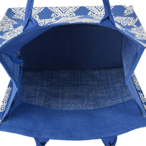 100% sac fourre-tout en jute écologique avec sérigraphie poignée rembourrée réutilisable personnalisé-pour cadeau - Product Image 4