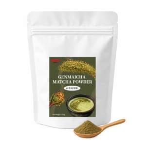 ผงชาเขียวเก็นมะอิชา คีฟู 100 กรัม ได้รับการรับรองฮาลาล/HACCP อายุการเก็บรักษา 24 เดือน เหมาะสำหรับชานมไข่มุกและเบเกอรี่ - Product Image 1