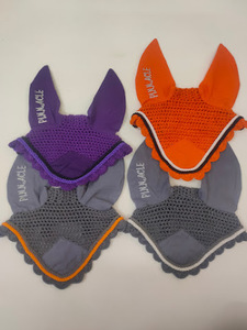 HORSE COTTON KNITTED FLY VEILS WITH EAR PROTECTED WHOLESALE MANUFACTURER MANY COLORS - Product Image 4