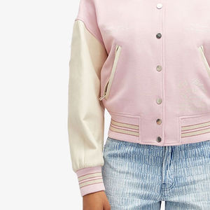 Vestes universitaires en coton respirant personnalisées pour femmes et étudiantes - Col montant, design réversible, neuves pour l'hiver - Product Image 4