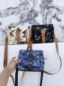 Sac bandoulière en cuir de vachette à poils style western, sac à main élégant en fourrure, sac bohème multi-usages pour femme – Grande Vente - Product Image 5