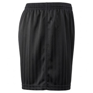 Pantalones Cortos Deportivos Unisex Negros de Poliéster Sólido, Cintura Elástica, Absorción de Humedad, Corte Regular, para Todas las Temporadas, Protección UV, Secado Rápido - Product Image 6