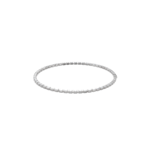 Collar de Cadena de Oro Blanco Sólido de 14K con Diamantes de Laboratorio de Corte Esmeralda, 36.3 CT Calibrados, Corte Escalonado, Certificado IGI, para Boda - Product Image 2