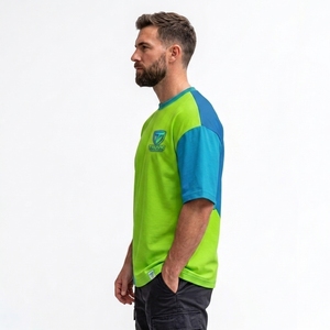 เสื้อยืดผู้ชายผ้าฝ้าย 100% ทรงหลวม โอเวอร์ไซส์ สไตล์วินเทจ เสื้อยืดโอเวอร์ไซส์ผู้ชายลายกราฟิก เสื้อยืดเปล่าแบบถัก - Product Image 6
