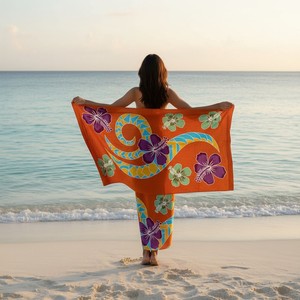 Beach <b>Sarong</b> <b>Wrap</b> for Women Soft Breathable Cotton Pareo Skirt Multi Style Swim Cover Up Quick Dry Summer Vacation Bikini Cover - Product Image 5