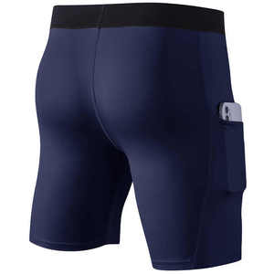 2026 High Quality Fitness <b>Men</b> <b>Compression</b> <b>Shorts</b> Gym Sporting Tight Bodybuilding <b>Shorts</b> With Pockets - Product Image 6