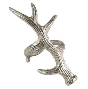 Hand Casted Technique Silver Antler Napkin <b>Ring</b> For Christmas Decoration Food Grade <b>Cheap</b> Price - Product Image 6