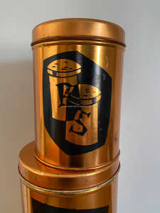 ชุดหม้อจัดเก็บ3ชิ้นทำจากดีบุกสีทองแดงพร้อมดีไซน์ทันสมัยเหมาะสำหรับการจัดระเบียบในบ้านและห้องครัวและการใช้ภาชนะ - Product Image 2