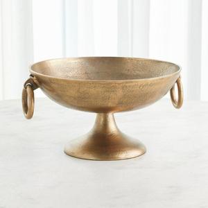 Bol à glace antique pour champagne, style piédestal, pour salon, décoration de table, bol à fruits, bols de service en métal, faits à la main - Product Image 3