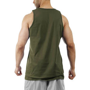 Sports Cotton Adult Muscle <b>Singlet</b> Sleeveless Shirt Gym Mens Tank Top Bodybuilding Fitness <b>Running</b> Custom Logo Tank Top - Product Image 3