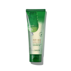 Gel Calmante Facial The Saem Jeju Fresh Aloe con Aloe Vera e Ingredientes Herbales en un Práctico Tubo - Product Image 1