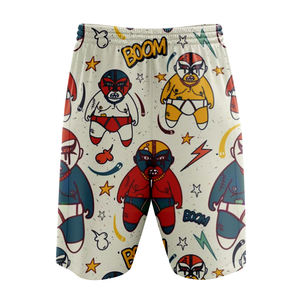 กางเกงขาสั้นลำลองแฟชั่นกลางแจ้งคุณภาพสูงราคาถูกขายดี มีกระเป๋าข้าง สายรัดเอว ผ้าโพลีเอสเตอร์ถัก 100% สำหรับผู้ชาย - Product Image 2