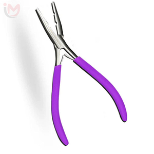Professional <b>Hair</b> Extension Plier <b>Tool</b> for Micro Rings Links Beads I Tip Installation <b>Removal</b> Stainless Steel Salon Equipment - Product Image 1