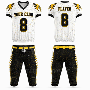 Uniforme de Fútbol Americano Estampado al por Mayor, Conjunto de Jersey y Pantalones Personalizados, Ropa Deportiva Transpirable de Secado Rápido, Proveedor OEM - Product Image 1