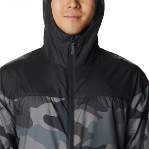 Men's Hooded Solid Windproof Polyester Casual Windbreaker Jacket Autumn Outdoor Wear Zipper Closure Regular Fit Streetwear - Product Image 6
