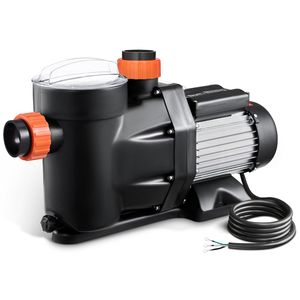 Bomba de Piscina Monofásica de 1.5HP con Caudal Máximo de 122 GPM, 230V, 3450 RPM, Elevación Máxima de 55 pies, Bomba Trifásica para Piscina Elevada con Carcasa de PP - Product Image 6