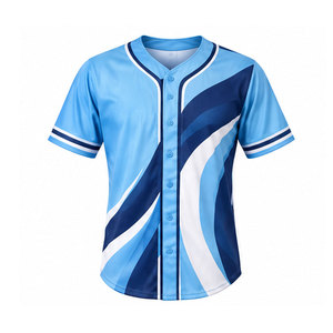 Camiseta de Béisbol para Hombre, Personalizada, Deportiva, Transpirable, de Manga Corta, con Impresión por Transferencia de Calor, al Por Mayor, de Alta Calidad, al Mejor Precio - Product Image 1