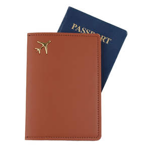 Estuche Protector de Pasaporte de Viaje de Cuero PU Engrosado con Logotipo 3D, Impermeable, Antirrobo, Transfronterizo, con Bolsillo para Identificación - Product Image 2