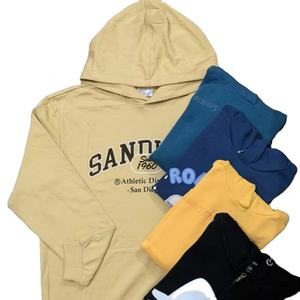 Sweat-shirt à capuche 100% coton personnalisé pour femmes avec technique de teinture unie pour l'hiver - Product Image 2