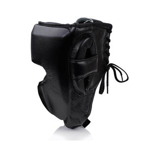 Casco de Boxeo Ajustable y Transpirable para Entrenamiento de Muay Thai, MMA y Karate, Diseño Personalizado, Fabricado en Cuero PU, OEM - Product Image 2