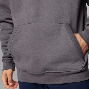 Sudadera con Capucha Gris Carbón para Hombre, Sudadera de Algodón Grueso Premium, Estilo Casual Minimalista, Ropa de Calle, Moda Cálida para Invierno - Product Image 5