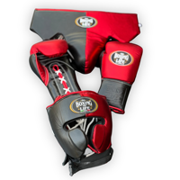 Ensemble d'entraînement de boxe professionnel personnalisable en cuir véritable de qualité supérieure, antidérapant, à lacets, pour adultes