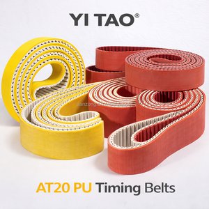 Cinghia di Distribuzione Aperta AT20 PU con Anima in Filo d'Acciaio, Cinghia di Trasmissione Industriale, Puleggia di Distribuzione per Nastro Trasportatore - Product Image 2