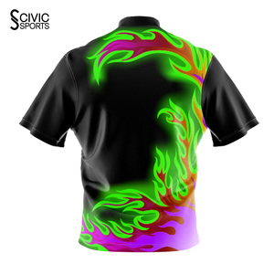 Venta al por Mayor de Camisetas de Boliche Sublimadas Reversibles con Estampado Personalizado, Camisetas de Equipo Baratas de Talla Grande - Product Image 4