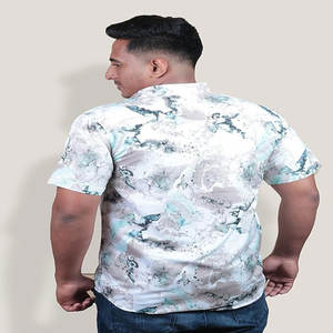 Camiseta Polo de algodón de manga larga a cuadros clásica a la moda para hombre, diseño de manga larga con bolsillo transpirable en el pecho, superventas para - Product Image 3