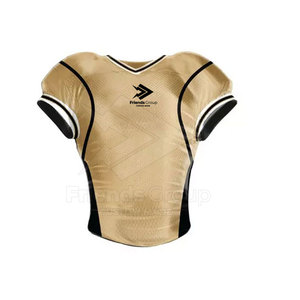 Ensemble de maillots et pantalons de football américain pour hommes, design personnalisé, 100% polyester, impression par transfert thermique, sangles élastiques, fermeture à boucle, taille plus - Product Image 1