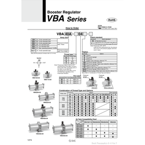Pièces pneumatiques de VBA40A-F04GN de régulateur de surpression pneumatique SMC - Product Image 2