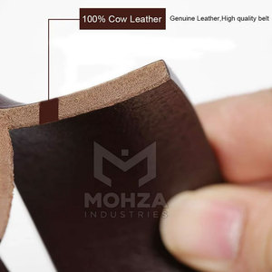 Ceinture de baseball pour homme en cuir de vachette, couleur personnalisée, légère, respirante, prix raisonnable, dernier design, vente chaude - Product Image 4