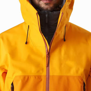 Chaqueta Cortavientos de Mezclilla Acolchada Impermeable y Transpirable para Hombre, con Logotipo Frontal, Color Sólido, MOQ Bajo, en Oferta - Product Image 5