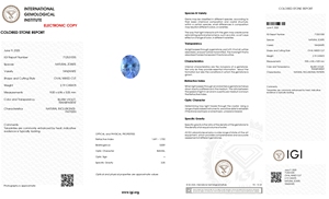 Tanzanita Azul Natural de 2.19 Quilates, Corte Ovalado 9x6mm, Certificada por IGI, Piedra Suelta de Alta Calidad para Joyería, Venta al Por Mayor, Diciembre - Product Image 2