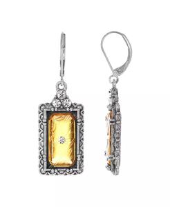 Orecchini da donna in peltro argento e pietra di cristallo | 2028 - Product Image 1