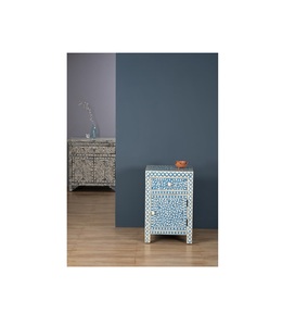 Cajonera Moderna con Incrustaciones de Hueso, Mueble Artístico con Mosaico, Mueble de Lujo Hecho a Mano para Dormitorio o Sala de Estar, Adorno Elegante - Product Image 1