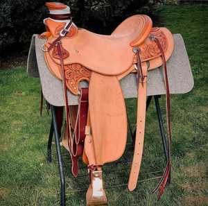 Silla de montar western de cuero de alta calidad 2026, silla de montar western hecha a mano, silla de montar western de aspecto atractivo - Product Image 1