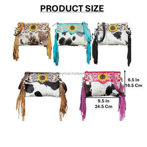 Nouveaux sacs à bandoulière en cuir véritable pour femmes, de marque, à la mode, avec franges, de haute qualité, de luxe, style bohème, sacs à bandoulière en cuir de vachette - Product Image 2