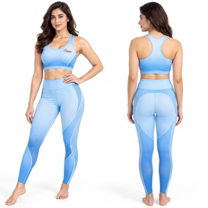 Conjunto de Yoga para Mujer con Tela de Secado Rápido, Ajuste Elástico Cómodo para Correr, Entrenamiento, Gimnasio, Ropa Deportiva Flexible para Mujeres Activas, con OEM - Product Image 6