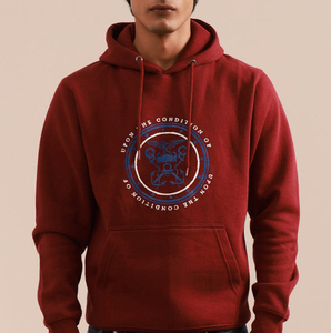 Sweat-shirt à capuche pour homme avec logo personnalisé OEM, mélange de coton, imprimé, pull-over d'hiver, qualité supérieure, respirant - Product Image 1