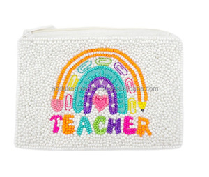 Monedero bordado hecho a mano con cuentas para mujer, monedero con cuentas, regalo para mejor amigo, favores de fiesta, regalo del Día de la madre - Product Image 1