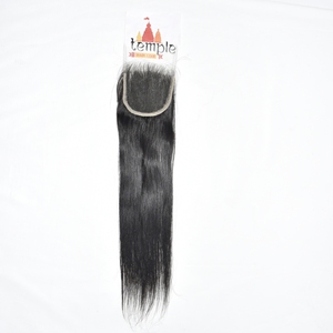Cabello Humano Natural Remy Indio Virgen 4x4 HD con Cierre, Ondulado Profundo Suelto, Doble Trama Procesada a Máquina, Sin Color - Product Image 4