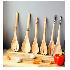 Juego de Ensaladera de Madera Rústica Decorativa, Tazón para Servir Arroz y Sopa, Tazón de Lujo para Verduras, Frutas y Alimentos, Mini Ensaladera de Madera Natural - Product Image 5